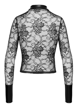 F377 Noirelle Lace Button-up Shirt von Noir Handmade - Shirt