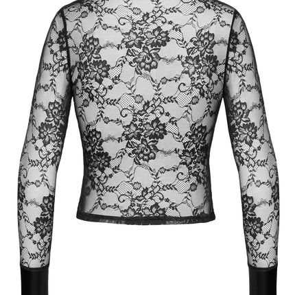 F377 Noirelle Lace Button-up Shirt von Noir Handmade - Shirt