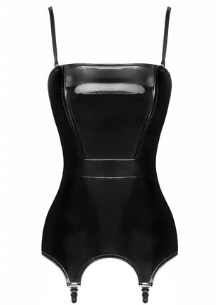 F381 Dominae Venom Corsagen-Kleid schwarz von Noir Handmade Kink Royal Collection - XS / schwarz - Corsage