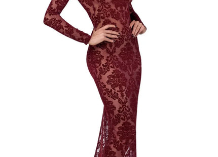 F383 Langes Flockkleid Kink Royal von Noir Handmade - langes Kleid