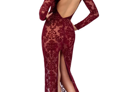 F383 Langes Flockkleid Kink Royal von Noir Handmade - langes Kleid