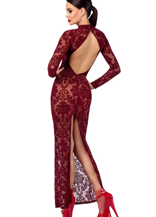 F383 Langes Flockkleid Kink Royal von Noir Handmade - langes Kleid