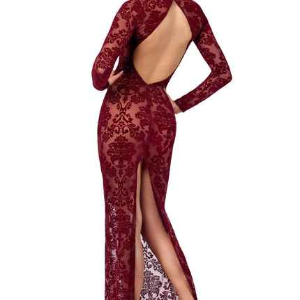 F383 Langes Flockkleid Kink Royal von Noir Handmade - langes Kleid