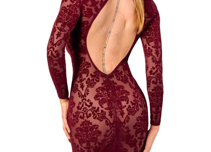 F384 halblanges Flockkleid Kink Royal von Noir Handmade - halblanges Kleid
