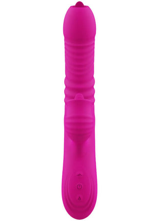 FANNY VIBRO DUO: FUCHSIA-HEAT VIBRATOR LUXURY SILIKON - Vibrierende Rotatoren
