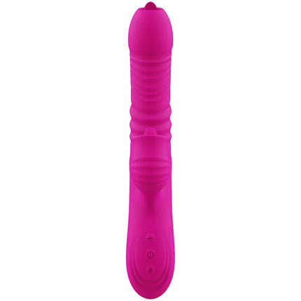 FANNY VIBRO DUO: FUCHSIA-HEAT VIBRATOR LUXURY SILIKON - Vibrierende Rotatoren