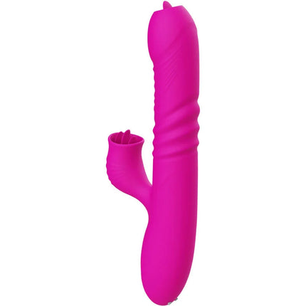 FANNY VIBRO DUO: FUCHSIA-HEAT VIBRATOR LUXURY SILIKON - Vibrierende Rotatoren