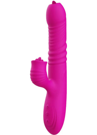 FANNY VIBRO DUO: FUCHSIA-HEAT VIBRATOR LUXURY SILIKON - Vibrierende Rotatoren