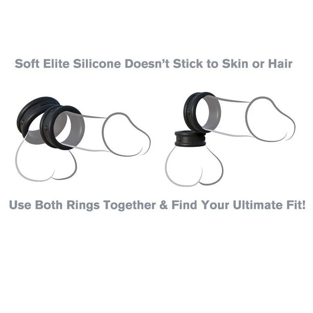 FANTASY C-RINGZ - MAX / BREITE SILIKONRINGE - Penisring ohne Vibration