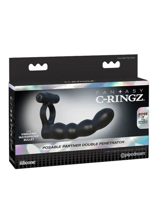 FANTASY C-RINGZ - POSABLE DOPPELPENETRATOR - Penisring für Paare