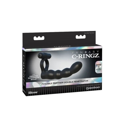 FANTASY C-RINGZ - POSABLE DOPPELPENETRATOR - Penisring für Paare