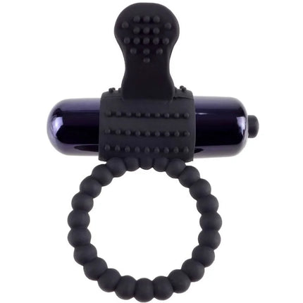 FANTASY C-RINGZ - SCHWARZER VIBRATIONSRING AUS SILIKON - Penisring mit Vibration