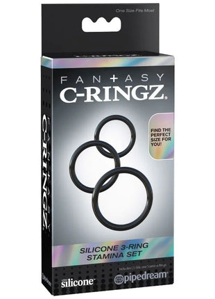 FANTASY C-RINGZ - SILIKON 3 RING STAMINA SET - Penisring ohne Vibration