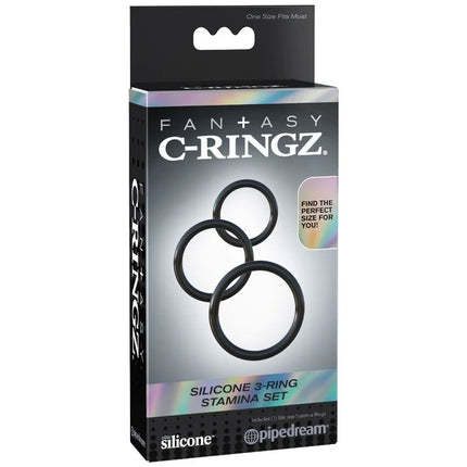 FANTASY C-RINGZ - SILIKON 3 RING STAMINA SET - Penisring ohne Vibration