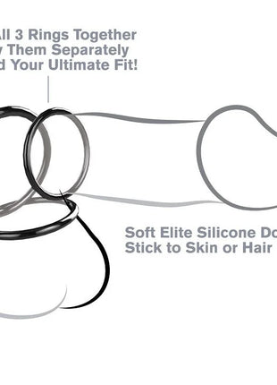FANTASY C-RINGZ - SILIKON 3 RING STAMINA SET - Penisring ohne Vibration