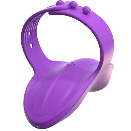 Lila silikon vibrierende massage adult toy fantasy for her finger vive mit ergonomischem design und drei rundlichen vorsprüngen