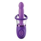 Lila silikonvibrierender fantasy for her wand mit klarem basis und bedienfeld für ultimatives vergnügen