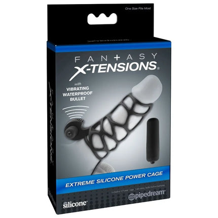 FANTASY X- TENSIONS - EXTREMER SILIKON-STROMKÄFIG - Penishülle