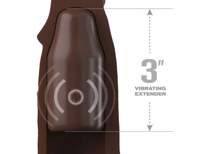 FANTASY X- TENSIONS - PIPEDREAMS HÜLSE 22,86 CM + 7,62 CM STECKER REMOTE BRAUN - Analplug
