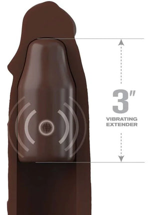 FANTASY X- TENSIONS - PIPEDREAMS HÜLSE 22,86 CM + 7,62 CM STECKER REMOTE BRAUN - Analplug