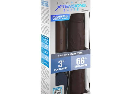 FANTASY X- TENSIONS - PIPEDREAMS HÜLSE 22,86 CM + 7,62 CM STECKER REMOTE BRAUN - Analplug