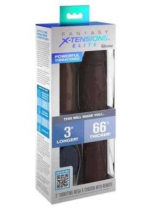 FANTASY X- TENSIONS - PIPEDREAMS HÜLSE 22,86 CM + 7,62 CM STECKER REMOTE BRAUN - Analplug