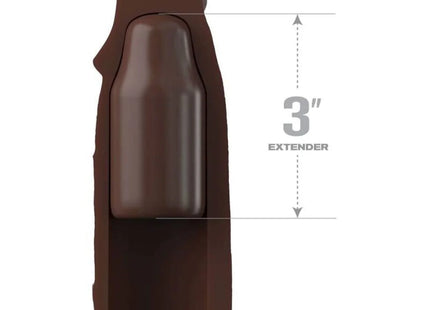 FANTASY X- TENSIONS - PIPEDREAMS SLEEVE 22,86 CM + 7,62 CM PLUG BROWN - Analplug