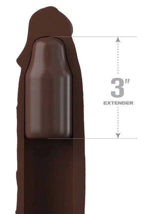 FANTASY X- TENSIONS - PIPEDREAMS SLEEVE 22,86 CM + 7,62 CM PLUG BROWN - Analplug