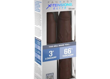 FANTASY X- TENSIONS - PIPEDREAMS SLEEVE 22,86 CM + 7,62 CM PLUG BROWN - Analplug