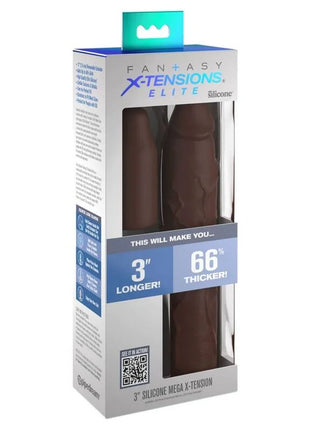 FANTASY X- TENSIONS - PIPEDREAMS SLEEVE 22,86 CM + 7,62 CM PLUG BROWN - Analplug