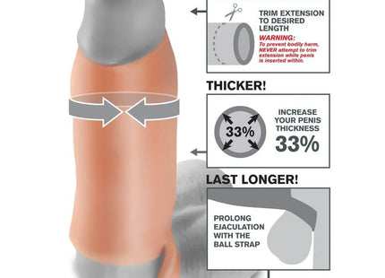 FANTASY X- TENSIONS - REAL FEEL ENHANCER XL - Penishülle