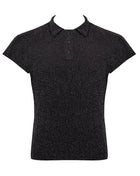 Feinnetz Polo-Shirt H082 von Noir Handmade Kink Royal Collection - S / schwarz - Herren-Shirt