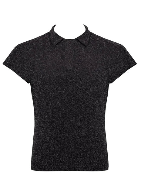 Feinnetz Polo-Shirt H082 von Noir Handmade Kink Royal Collection - S / schwarz - Herren-Shirt