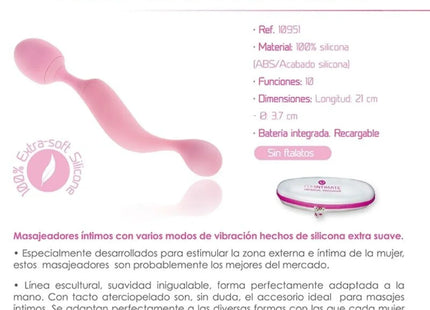FEMINTIMATE - UNIVERSAL-MASSAGER-SILIKON-VIBRATOR ROSA