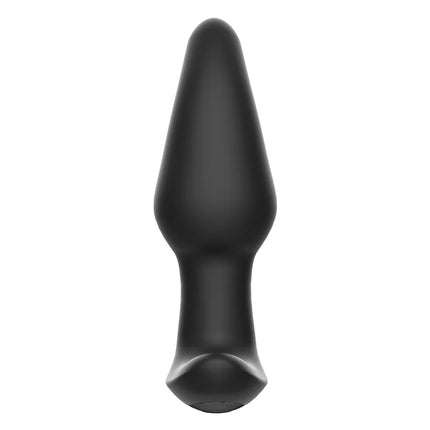 Schwarzer silikon anal plug fernbedienungsstecker anal p-spot mit zugespitzter abgerundeter spitze und ergonomischem design