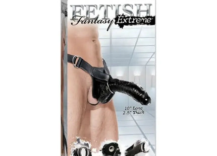 FETISH FANTASY EXTREME - HOLLOW STRAP-ON SCHWARZ - Penishülle mit Verlängerung