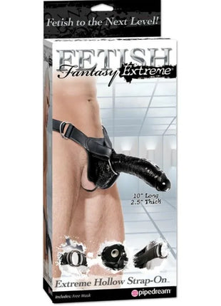 FETISH FANTASY EXTREME - HOLLOW STRAP-ON SCHWARZ - Penishülle mit Verlängerung