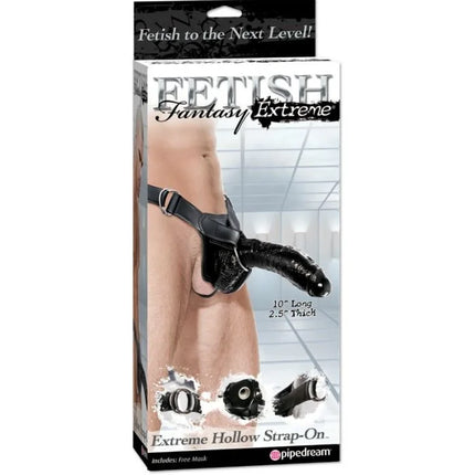 FETISH FANTASY EXTREME - HOLLOW STRAP-ON SCHWARZ - Penishülle mit Verlängerung
