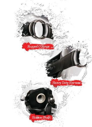 FETISH FANTASY EXTREME - HOLLOW STRAP-ON SCHWARZ - Penishülle mit Verlängerung