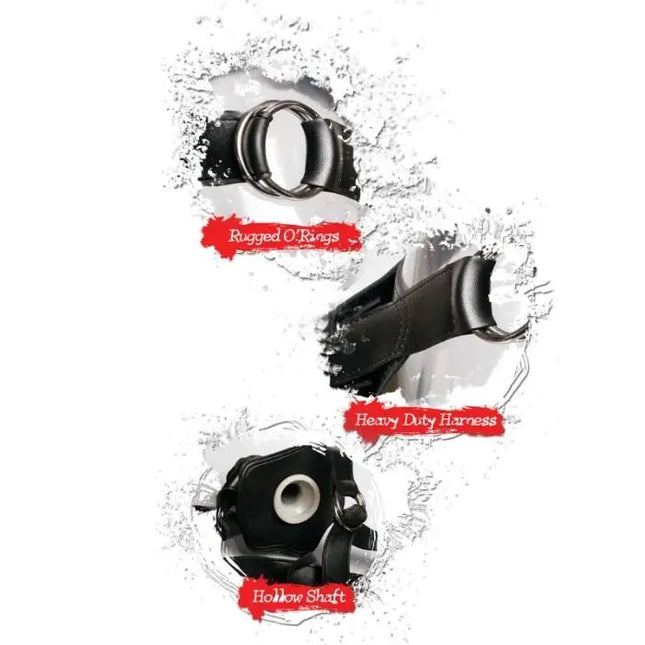 FETISH FANTASY EXTREME - HOLLOW STRAP-ON SCHWARZ - Penishülle mit Verlängerung