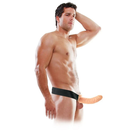 FETISH FANTASY SERIES - 19 CM HOHL STRAP-ON NATUR - Penishülle mit Verlängerung