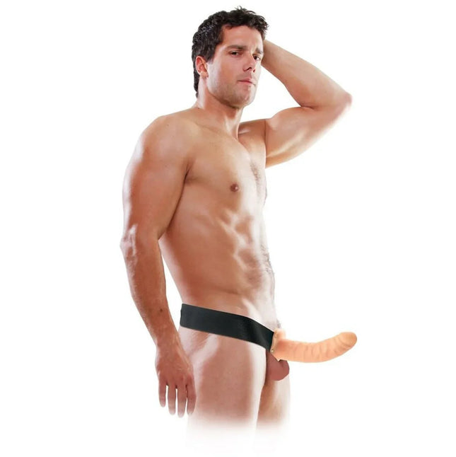 FETISH FANTASY SERIES - 19 CM HOHL STRAP-ON NATUR - Penishülle mit Verlängerung