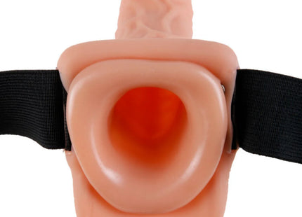 FETISH FANTASY SERIES - 7 HOHL STRAP-ON MIT BLLEN 17,8 CM FLEISCH - Penishülle mit Verlängerung