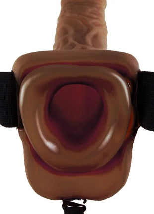 FETISH FANTASY SERIES - 9 HOHL STRAP-ON MIT BLLEN 22,9 CM BRAUN