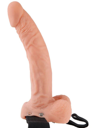 FETISH FANTASY SERIES - 9 HOHL STRAP-ON MIT BLLEN 22,9 CM FLEISCH