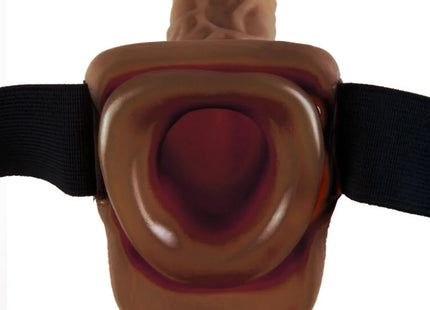 FETISH FANTASY SERIES - 9 HOHL STRAP-ON MIT BLLEN 22,9 CM BRAUN