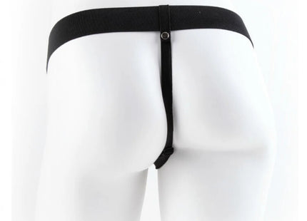 FETISH FANTASY SERIES - 9 HOHL STRAP-ON MIT BLLEN 22,9 CM FLEISCH