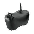 Schwarzer aufblasbarer liebessitz body dock mit dildo und strukturierter griff im fetish fantasy serien-design