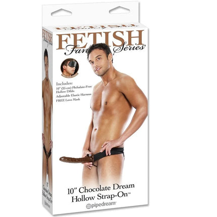 FETISH FANTASY SERIES - CHOCOLATE DREAM HOHL STRAP-ON - Penishülle mit Verlängerung