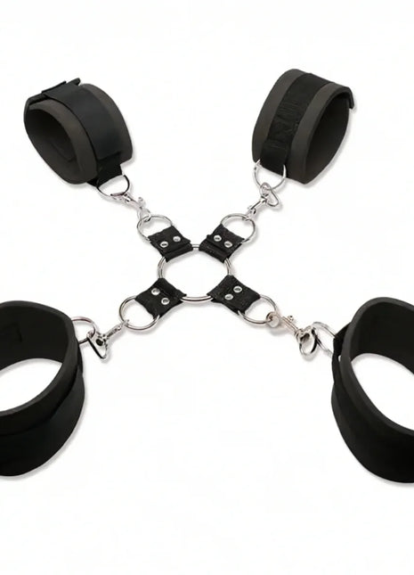 FETISH FANTASY SERIES – Extreme Hogtie-Kit mit Neopren-Manschetten - Bondage-Set